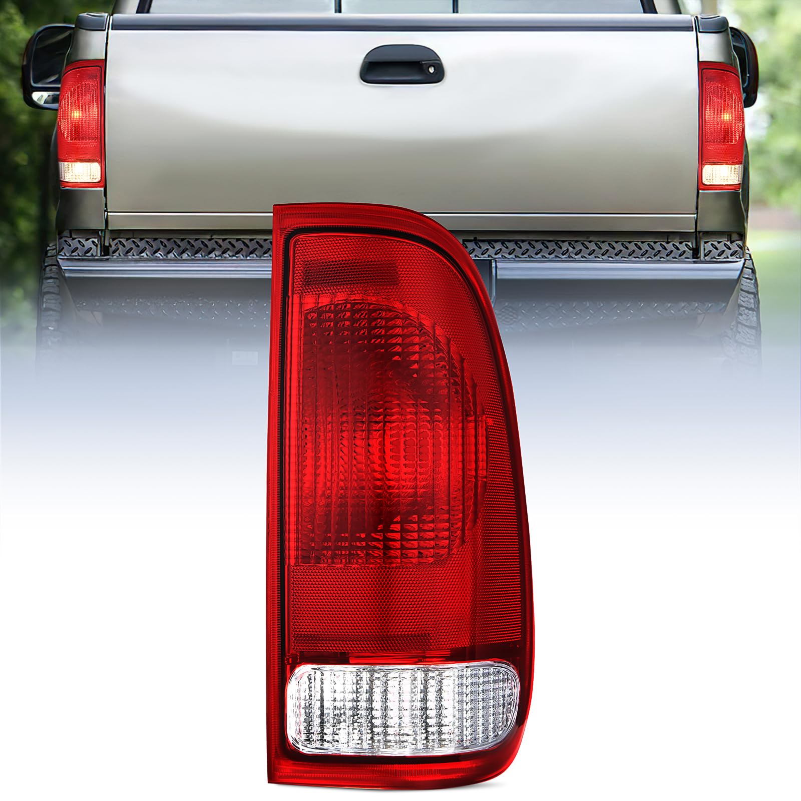 Nilight Taillight Assembly Compatible with Ford 1997 1998 1999 2000 2001 2002 2003 2004 2005 2006 2007 F150 Styleside F250 F350 F450 F550 Super Duty
