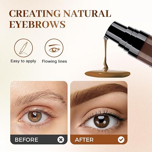 Miniatura 3 de Longwear Gel tintado para cejas impermeable, 2026 nuevo gel 3D para cejas a prueba de manchas crema de cejas kit de maquillaje con cepillo y