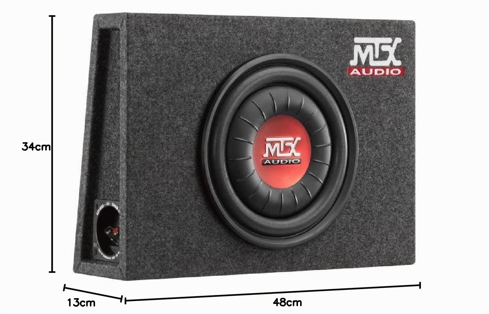 MTX Caisson Plat Clos RTF10AS 25 cm 300 W RMS 900 W Peak