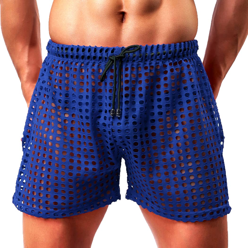 Casey Kevin Sexy Unterwäsche für Mann Netz Kurze Hosen Transparent Shorts Herren Sexy Boxershorts Freizeit Boxer Shorts