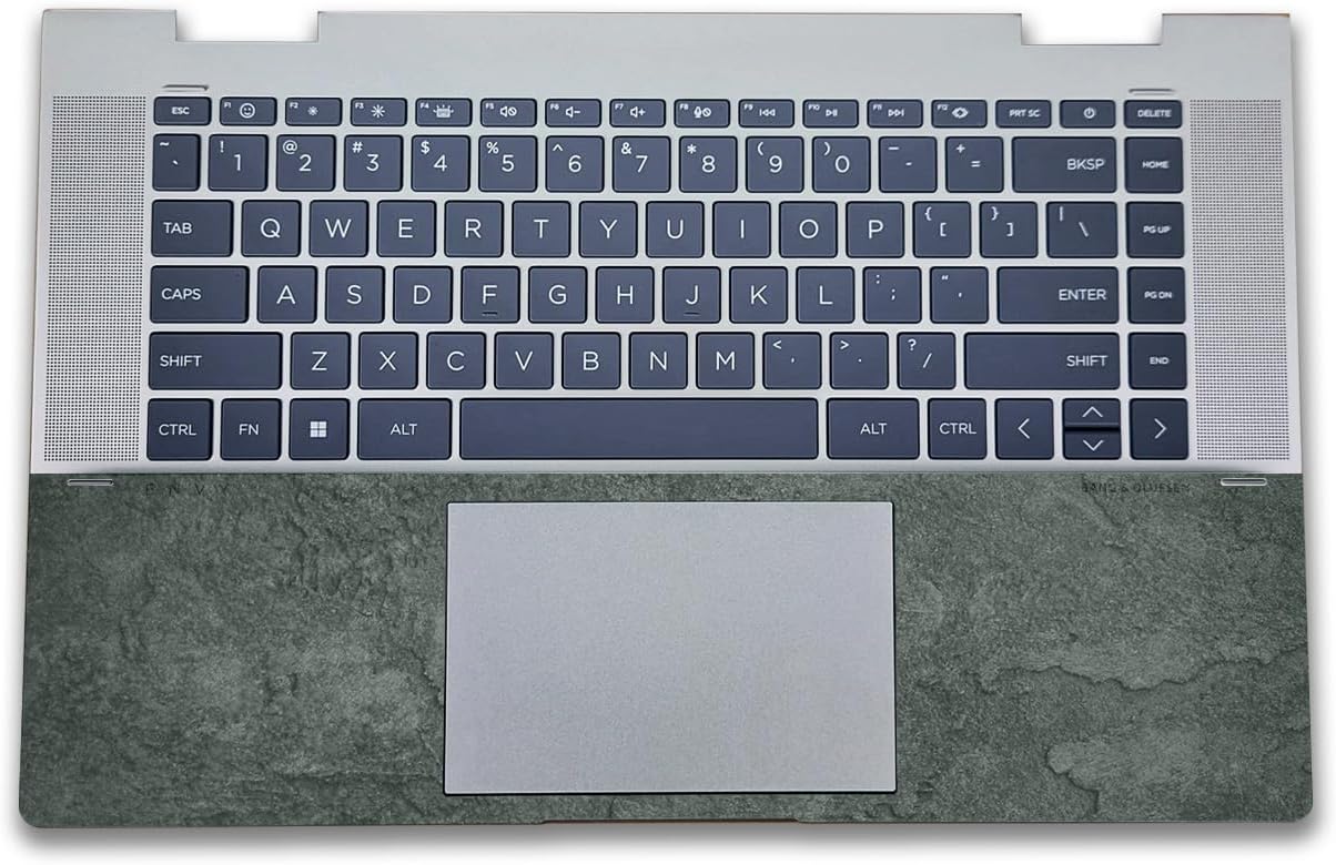 Laptop Skin Compatible with HP Envy x360 15.6” (2023) - Green Stone - Premium 3M Vinyl Protective Wrap Decal Cover - Easy to Apply | Crafted in The USA by MightySkins