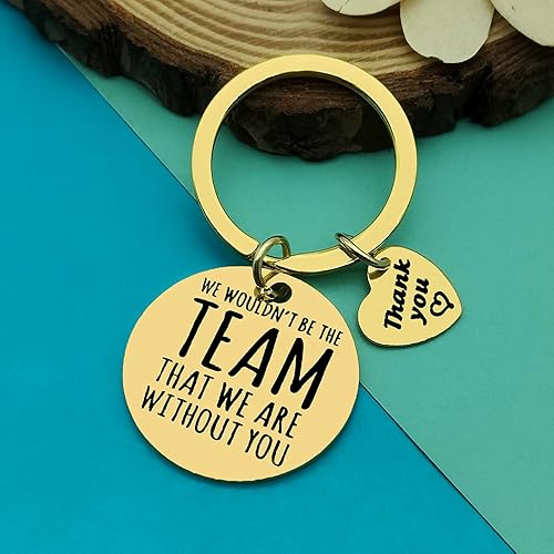 Miniatura 2 de Dabihu Thank You Gift Keychain for Team Leader Coworker Appreciation Jewelry Employee Anniversary Going Away Retirement Gift