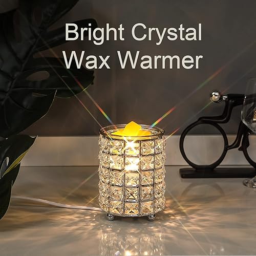 Miniatura 4 de Calentador de cera de cristal de hierro forjado, quemador de aceite eléctrico, cera derretida para el hogar, cocina, sala de estar, dormitorio, spa