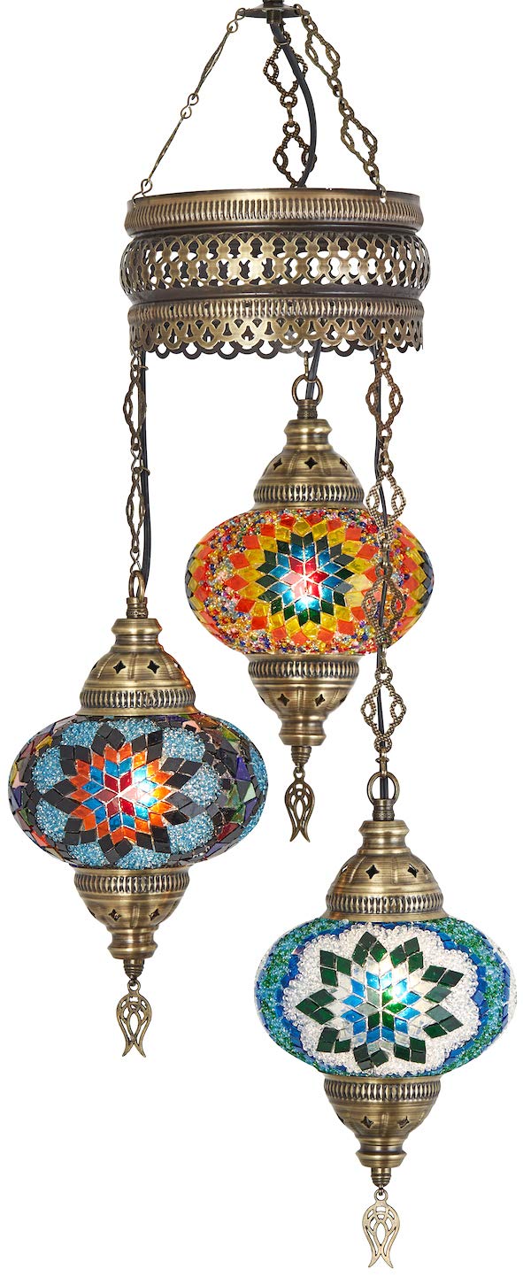 Amazon.com : Demmex 2019 Turkish Moroccan Mosaic Hardwired OR Swag