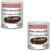 2 Pack Canned Dubia Roaches for Reptiles - High Protein Natural Pet Food for Turtles, Lizards, Birds and Small Animals, 5.5 oz Total