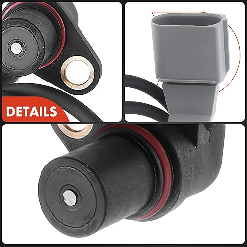 Miniatura 7 de A-Premium Sensor de posición del cigüeñal del motor compatible con Audi A4 1998-2006, A6 1998-2004, Allroad 2001-2005, S4 TT y Volkswagen Beetle