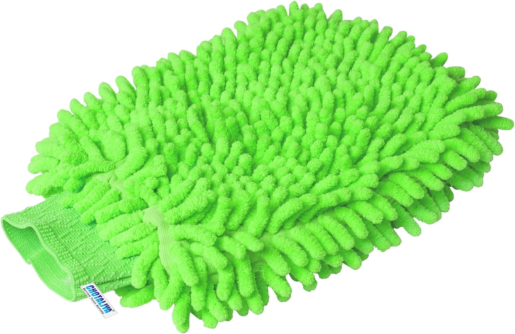 Microfibre Wash and Dust Chenille Mitt Double Side Cleaning Gloves 1 PCS (Pack OF1)