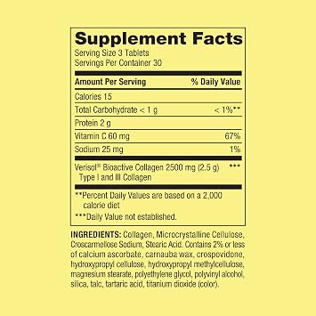 Spring Valley Collagen + C Tablets for Hair/Skin/Nail Health, 2,500 mg, 90 Count, Highly Absorbable, Collagen Plus Vitamin C Bundle with Luall's 45 Diabetes Decoded