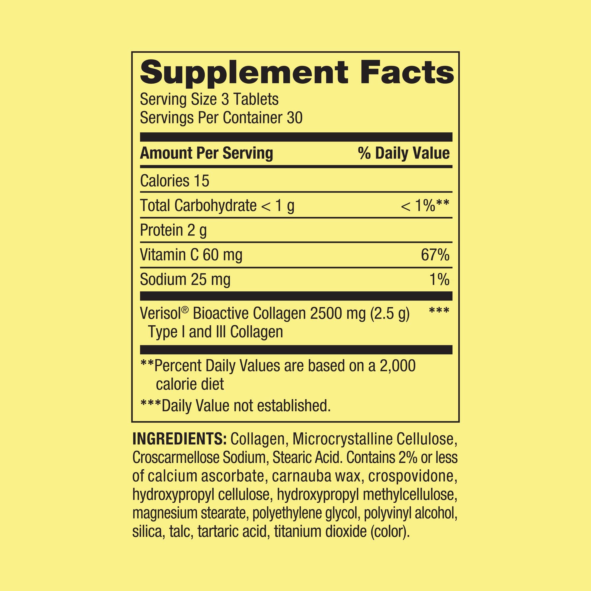 Spring Valley Collagen + C Tablets for Hair/Skin/Nail Health, 2,500 mg, 90 Count, Highly Absorbable, Collagen Plus Vitamin C Bundle with Luall's 45 Diabetes Decoded — Amazon image 3