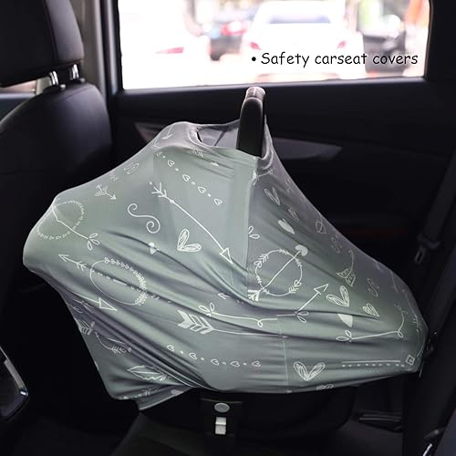 Miniatura 6 de Fundas de asiento de coche para bebé, cubierta de toldo para asiento de automóvil, funda multiusos para lactancia materna, fundas transpirables para