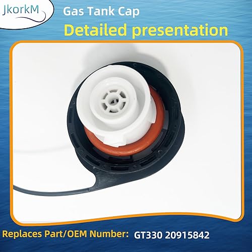 Miniatura 5 de Tapa de gas GT330, 20915842, tapa de gasolina compatible con Chevy Tahoe Silverado 1500 2500 3500 Avalanche Suburban Tahoe Traverse para GMC Acadia