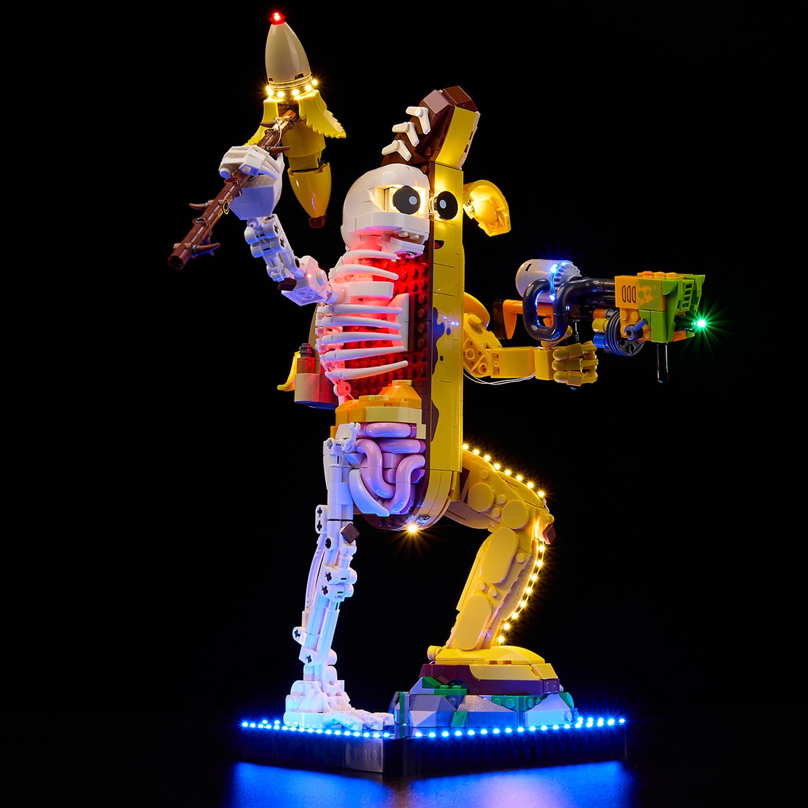 BrickSoul Light Up Kit Compatible with Lego Peely Bone 77072 Building Set, Upgrade Design Lighting Accessories, Cable-Hiding Tech for Display, Not