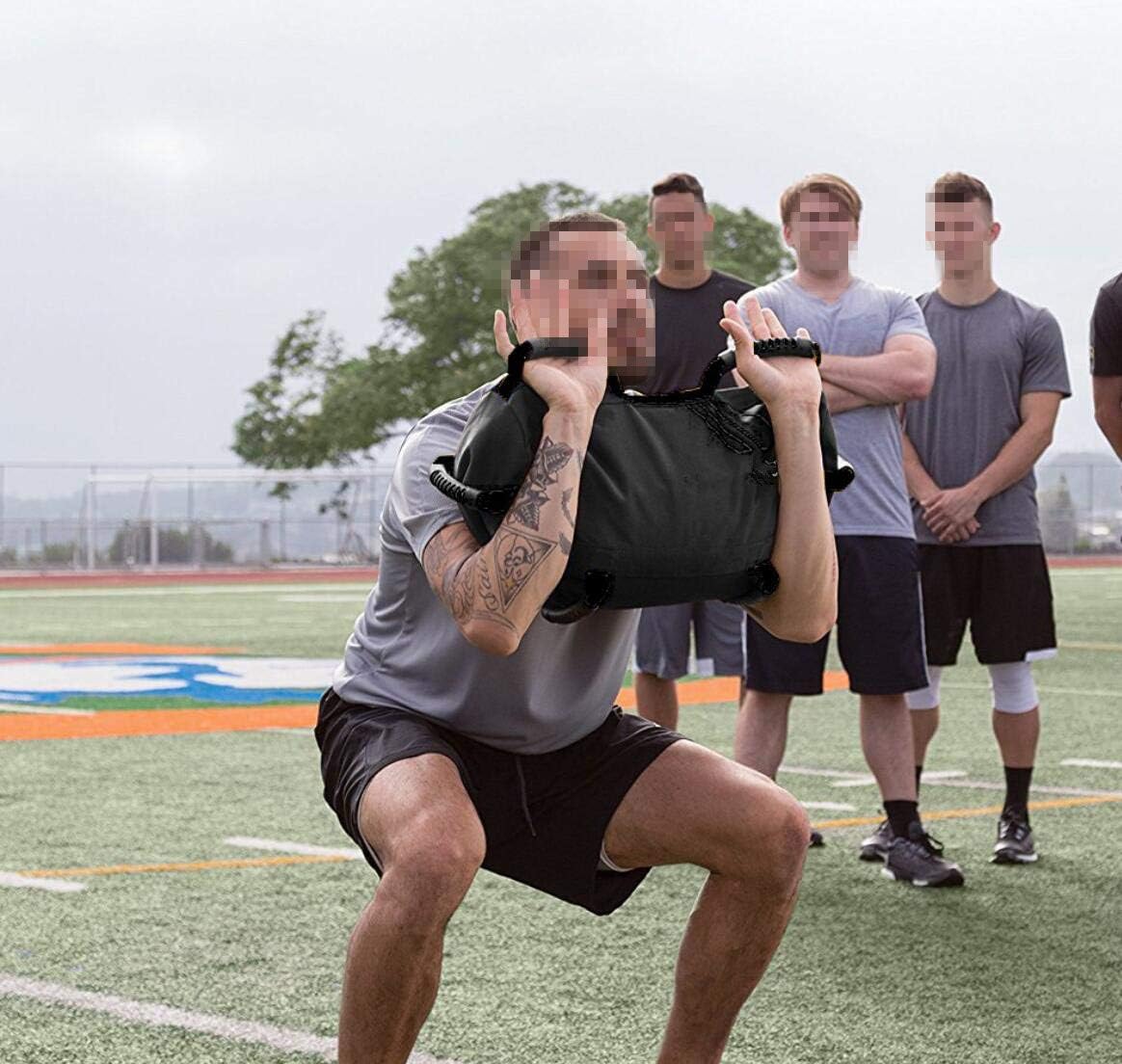 Outdoor Weightlifting Training Sandbag, Adjustable Weight sandbag Canvas Sand Bag with Handles, Weightlifting Dumbbell for Home Training,Fitness,Yoga Workout