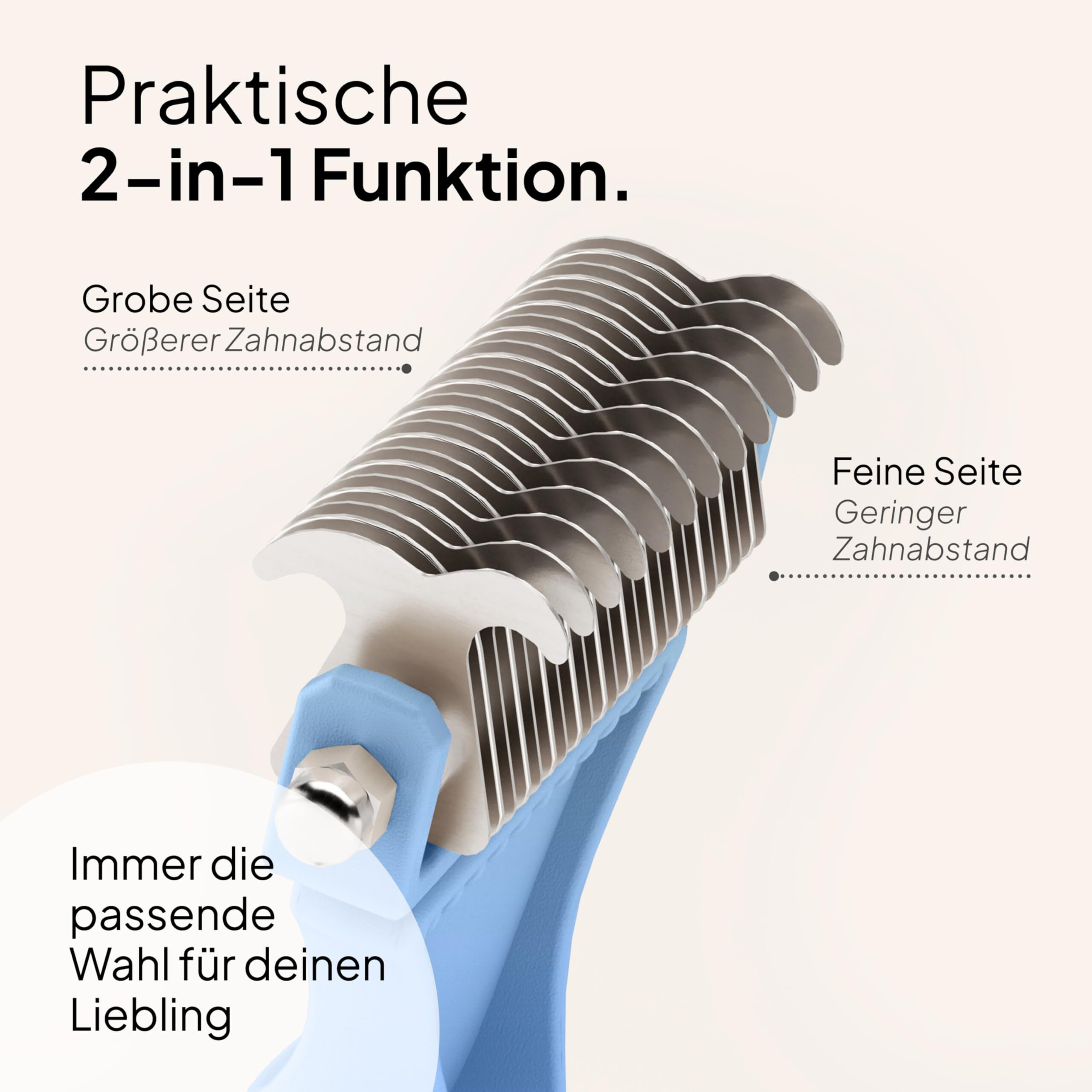 Pretty Paw Katzenbürste für empfindliche Katzen – Schonende Fellpflege mit Massageeffekt für Kurzhaar & Langhaar