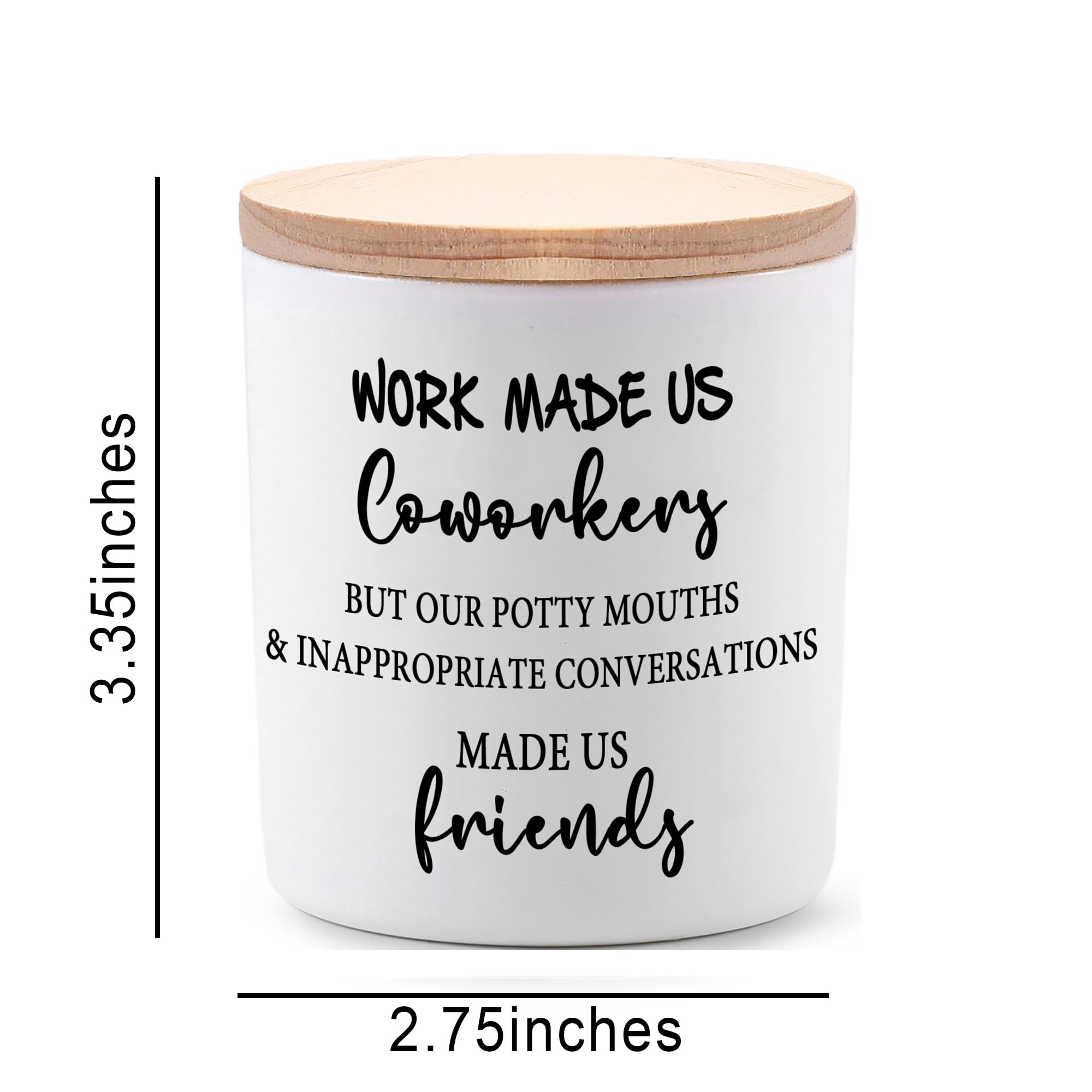 BFJLIFE Coworker Gifts for Women Funny Cool Co Worker Gifts for Christmas Birthday Unique Lavender Scented Soy Candles