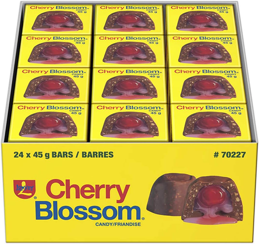 LOWNEY Chocolate Candy Cherry Blossoms, 24 Count Amazon.ca Grocery