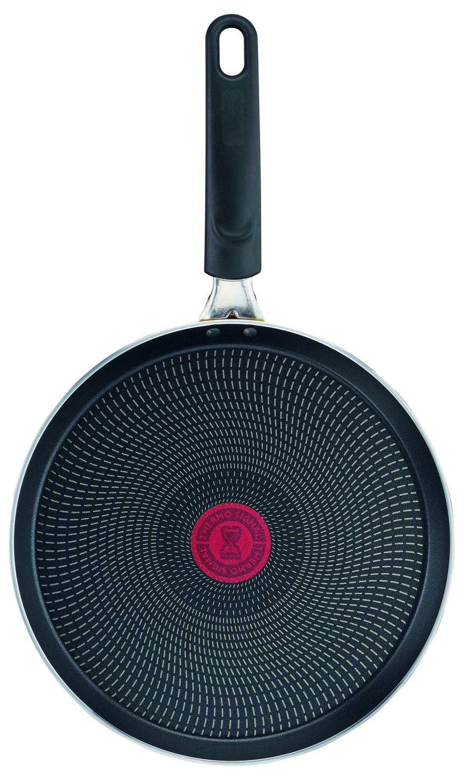 Lagostina Crepiera Multiuso Antiaderente, Padella Pancake, RivestimentoTitanium Easy, Indicatore di Calore, Fondo speciale con Ricette, 28 cm, Adatto a gas e forno (<175°), Lavabile in Lavastoviglie