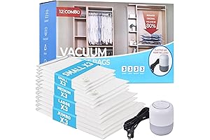 12 Pack Space Bags Storage Bags with Electric Air Pump