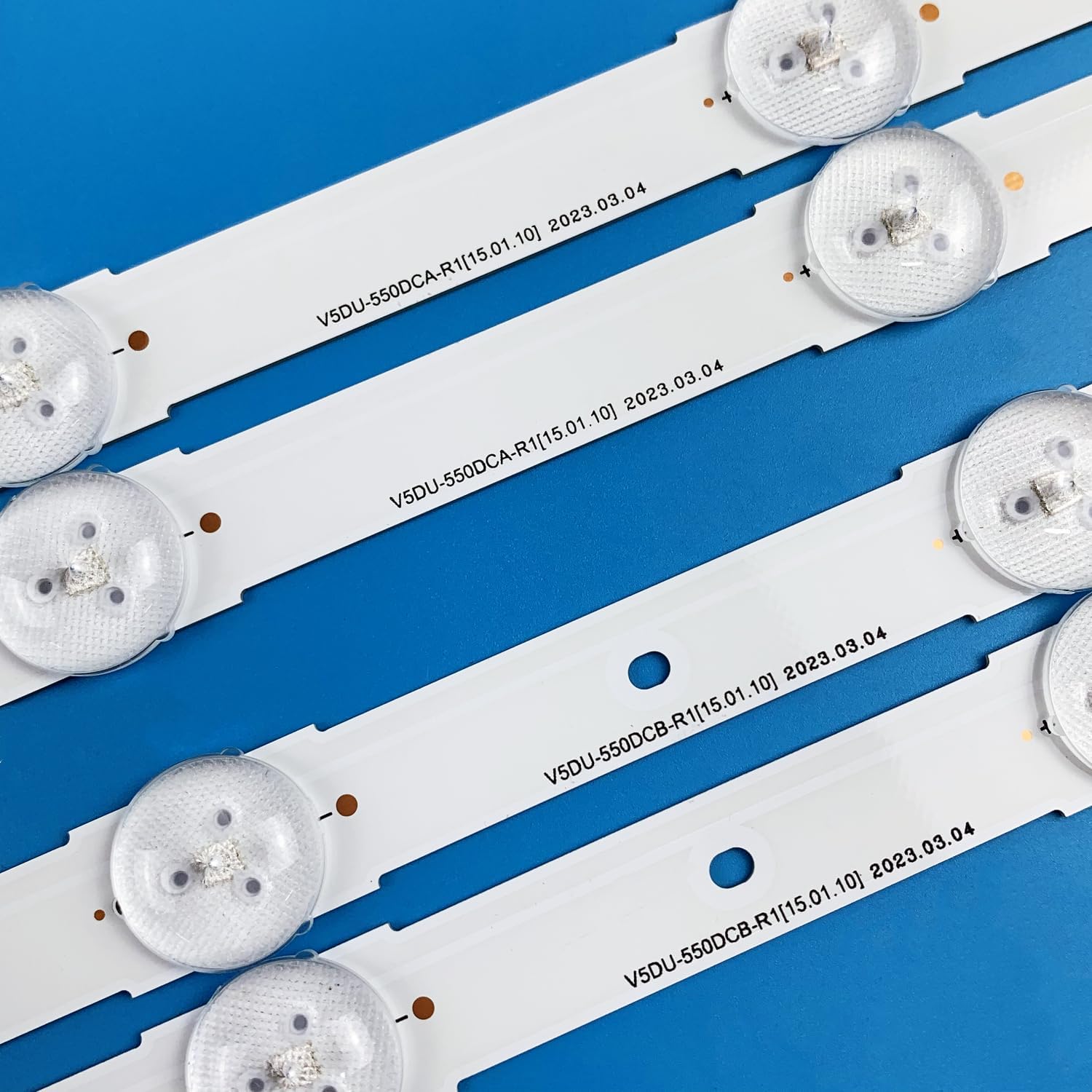 PANMILED 12 Pieces LED Backlight Strips for Samsung 55'' TV UN55JU6500FXZA UN55JU6700FXZA UN55JU7100FXZA UN55JU7500FXZA UN55KU6290FXZA UN55KU6300FXZA UN55KU6270FXZA V5DU-550DCA-R1 V5DU-550DCB-R1