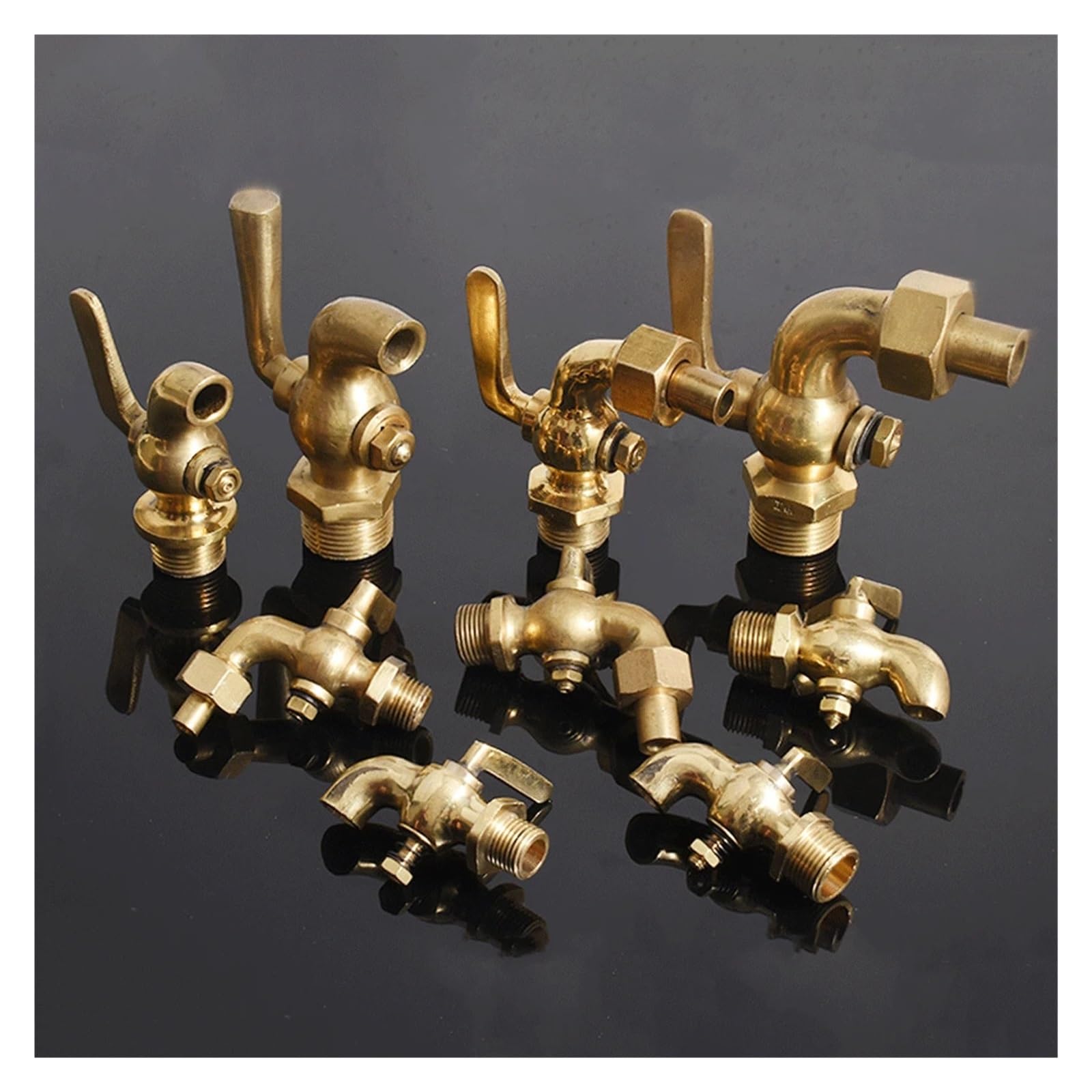1 PZ 1/4 "3/8" 1/2 "BSPP gomito esterno 90 gradi tappo in ottone valvola interruttore rubinetto adatto for valvola di scarico marina valvola a tappo (Color : 1l2 221g)