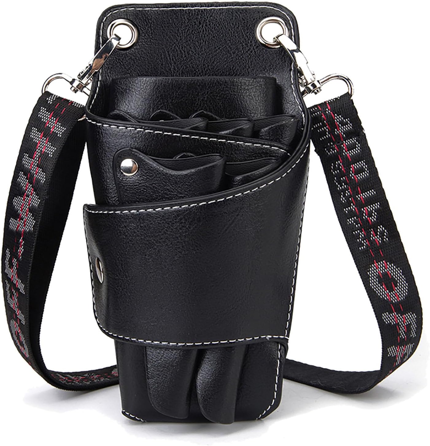 Hairdressing Barber Bag,Salon Scissors Clips Shears Bags Hair Care Styling Tools Holster Pouch Shear Cross Body Waist