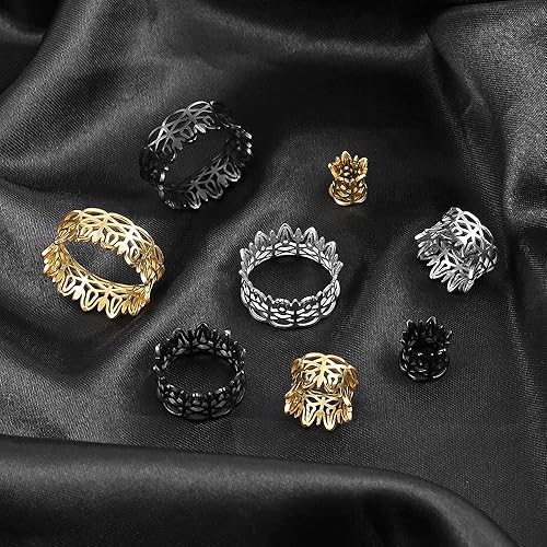 Miniatura 7 de LADEMAYH 2 Pcs Hollow Design Saddle Plugs Gauges for Women Ventilate Ear Tunnels Gauges for Men Breathe Surgical Steel Gauge Earrings Body Piercing