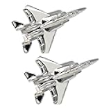 Airplane Cufflinks Men Gift Aviation Fan Plane Cuff links In Box