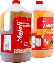Anjali Cold Pressed Gingelly/Sesame Oil (Gingelly & GroundnutOil 10 Litre Combo)
