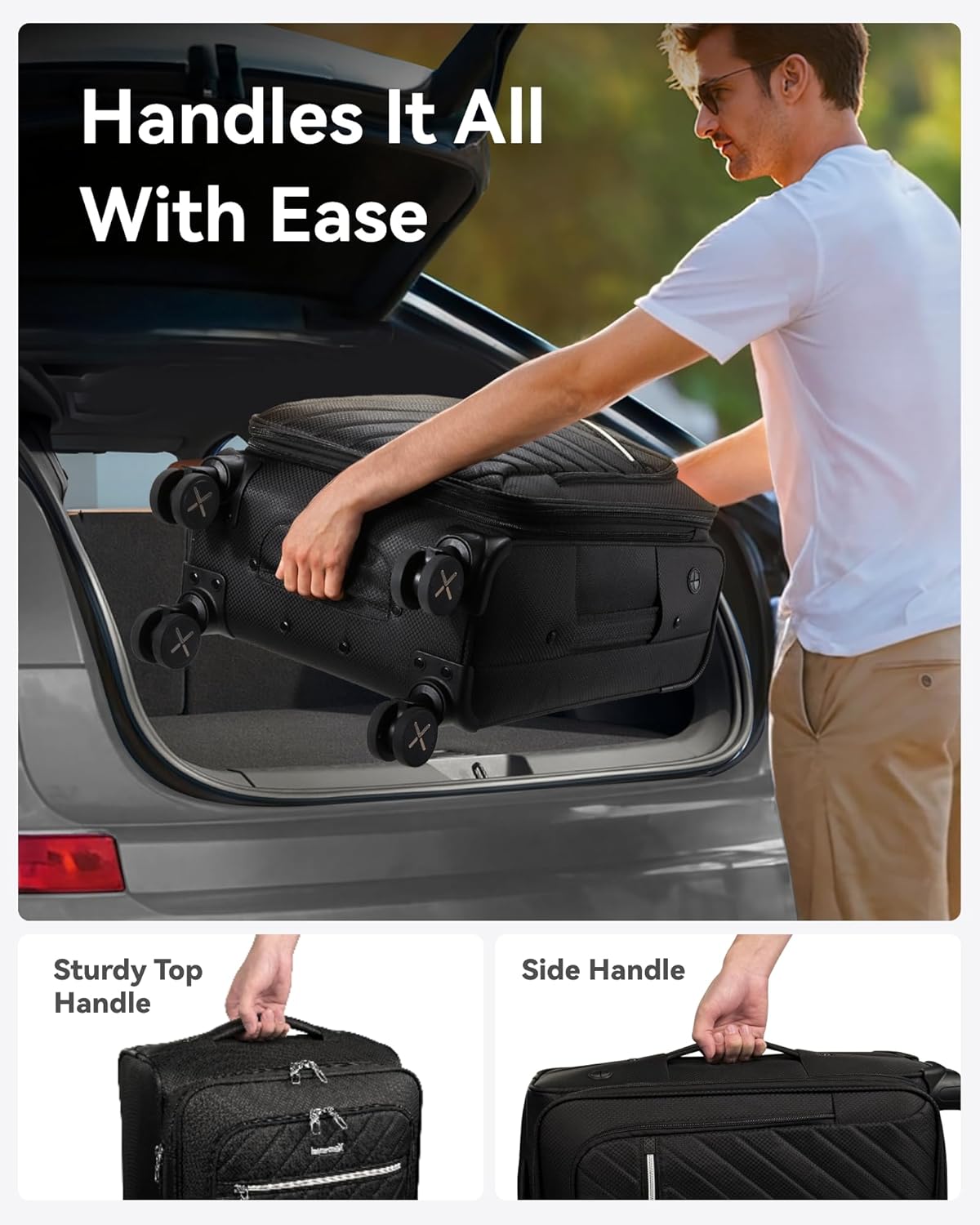 LUGGEX Carry On Luggage with Spinner Wheels Bangladesh Ubuy