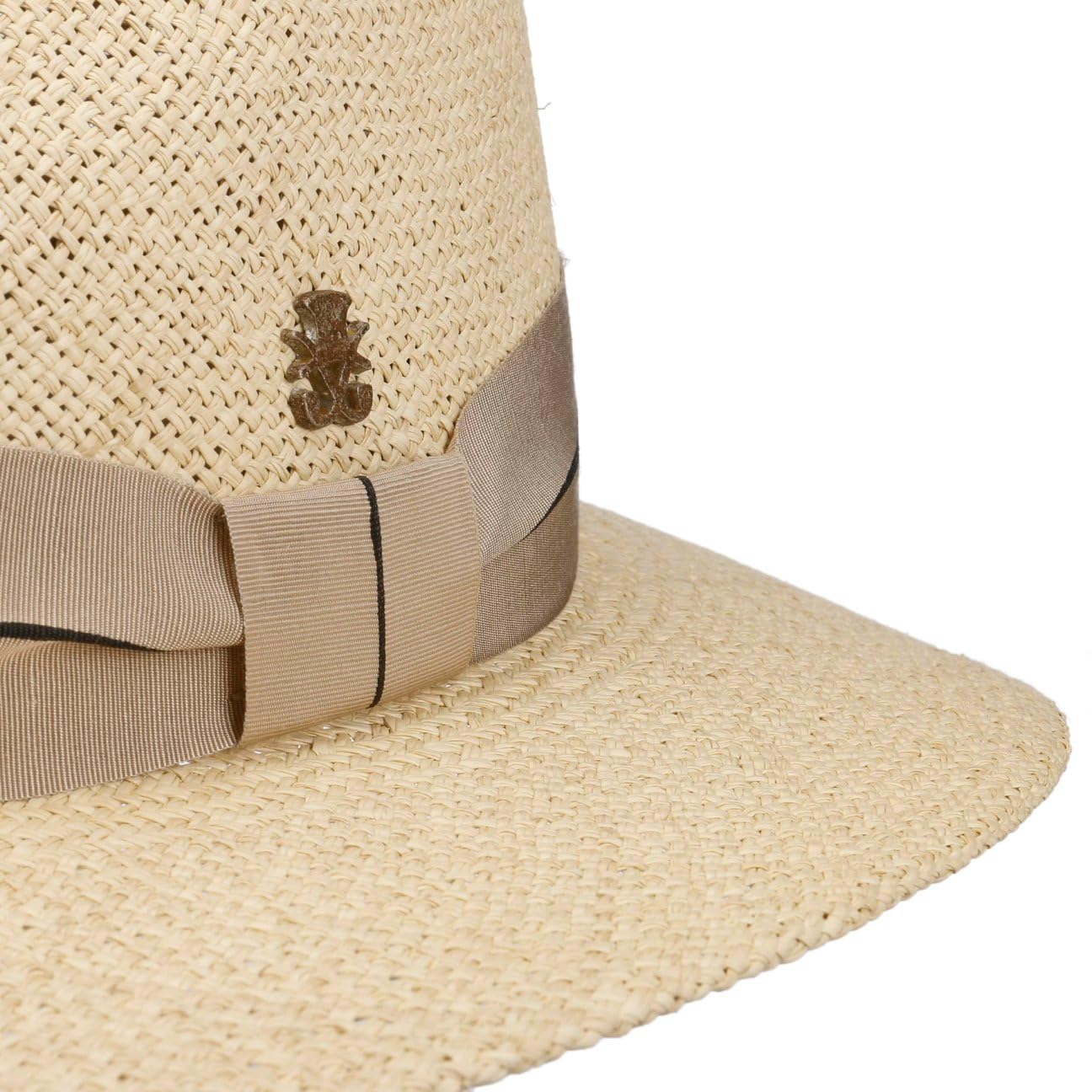 SOMBREROSHOP Andrew Sombrero Traveller de Paja Panama Cinta Multicolor Hecho en UE Hombre Primavera Verano