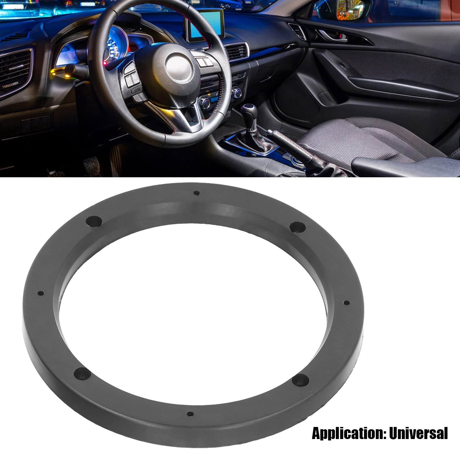 2 Anneaux Adaptateurs Haut-Parleurs Voiture NIYANGLE - Entretoises Plastique 6.5 Pouces