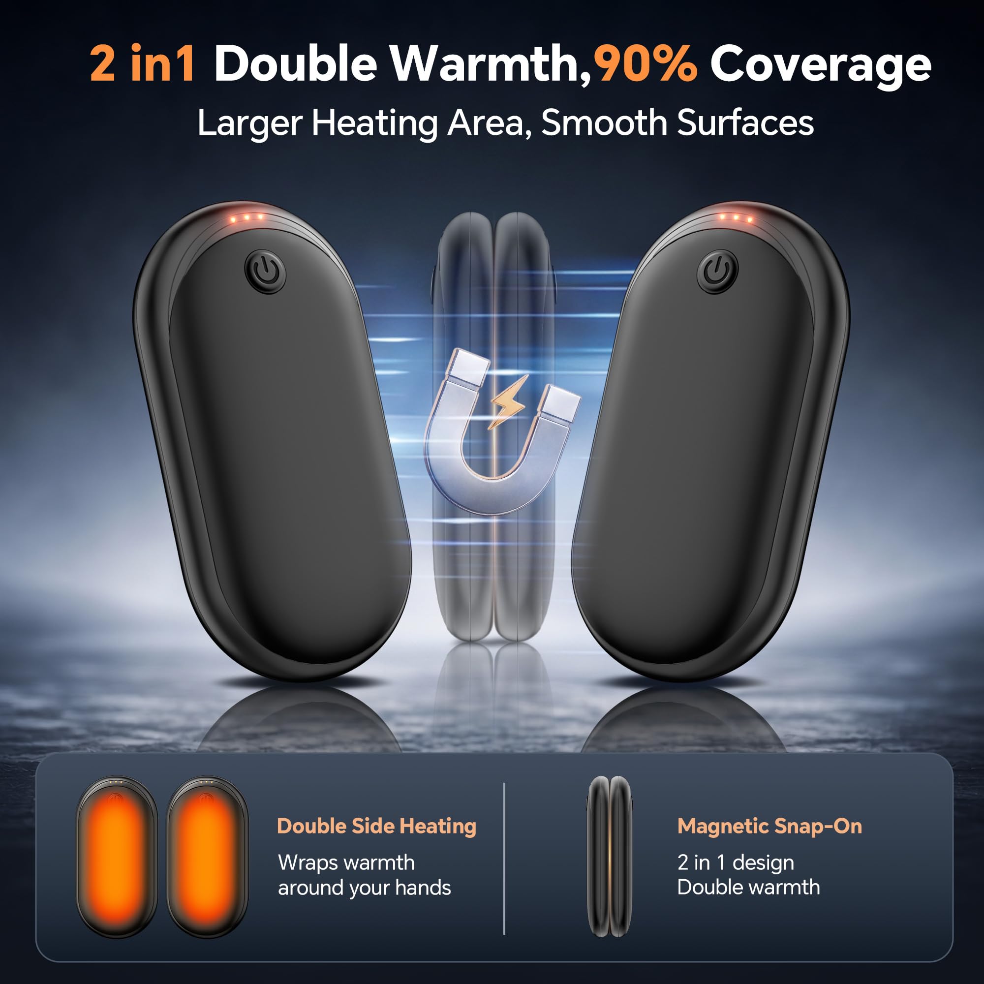 AJVV Rechargeable Hand Warmers - Keep Your Hands Warm! -2