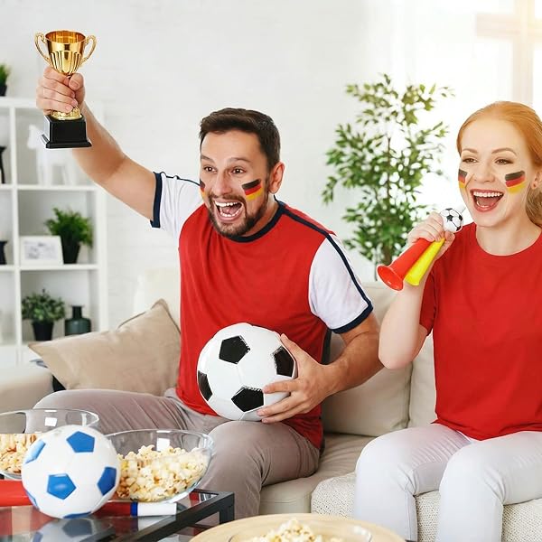 Pokal, Mini Coppe e Trofei per Bambini, Trofeo in Plastica Come Premio per Tornei Sportivi e Competizioni - 5