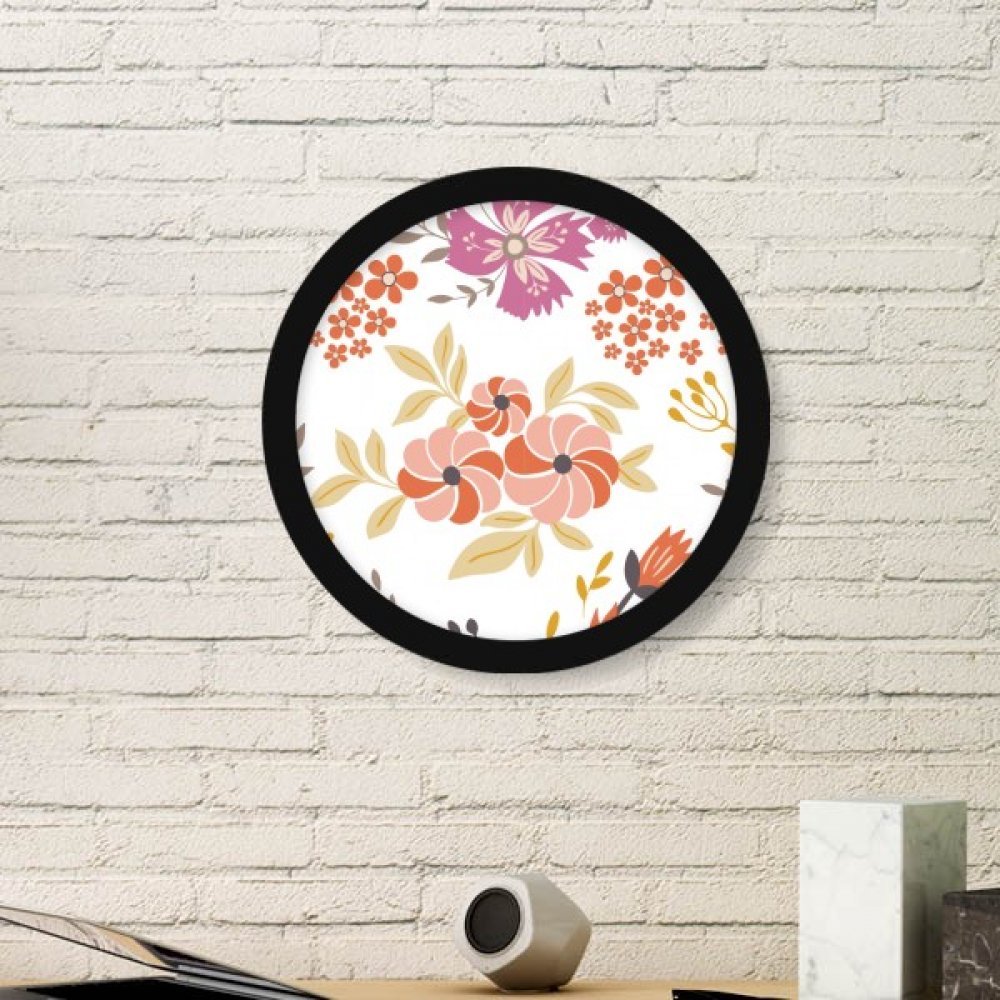 Cadre photo rond en bois noir motif pétale fleur pour habiller les petits espaces muraux