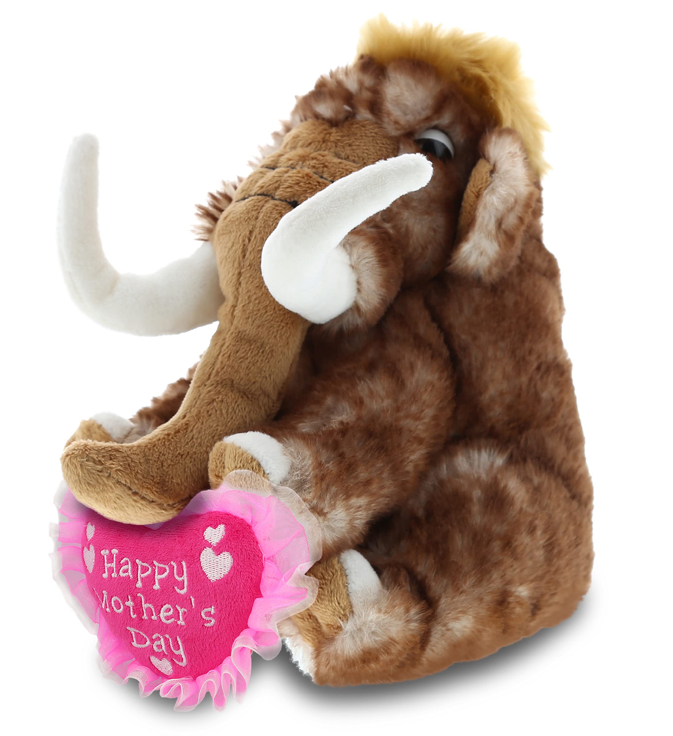 Elephant Stuffed Animal TAMMYFLYFLY Lifelike Woolly Mammoth Plush,13  Stuffed Animals, image size:2195x2401