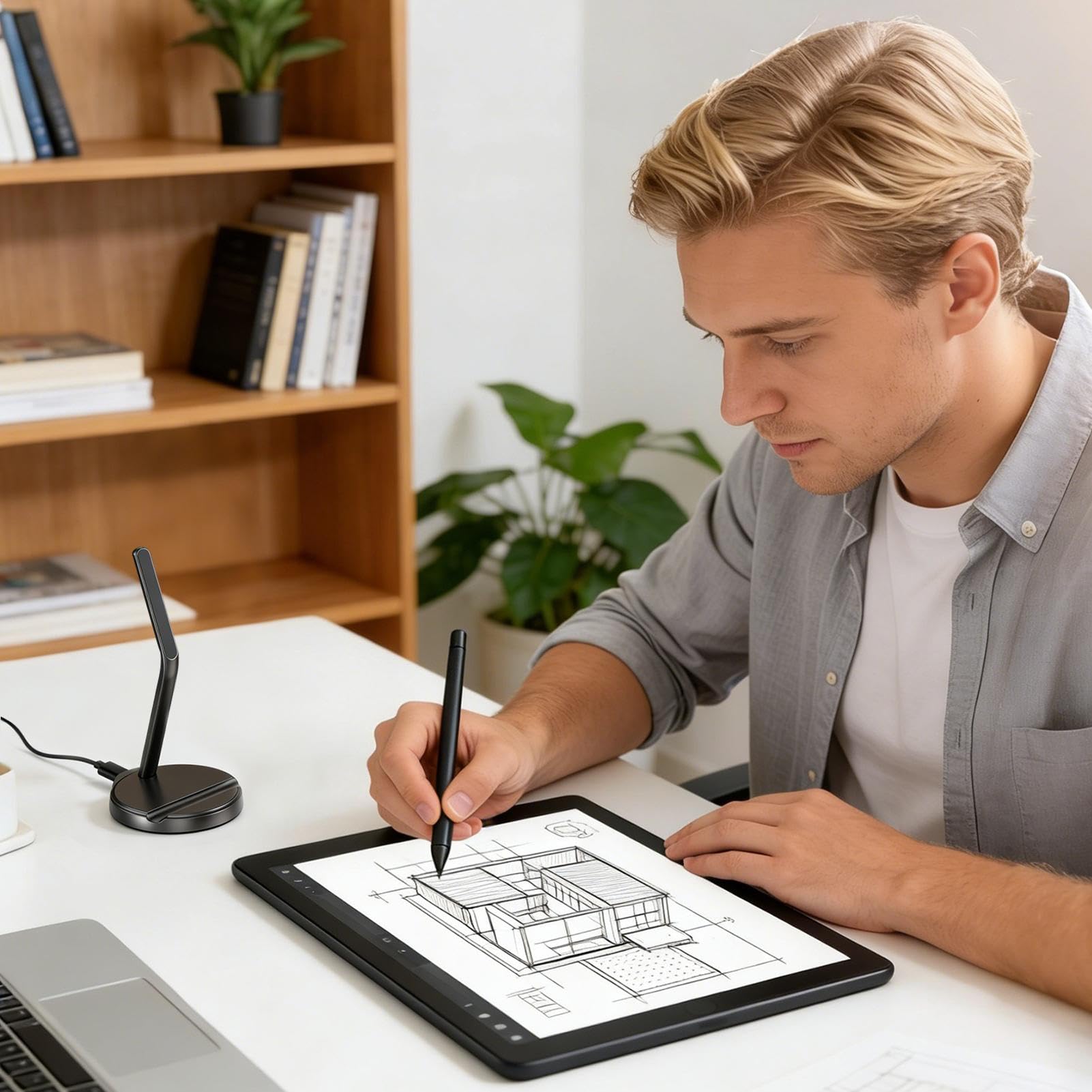 Magnetischer Bleistift-Ladeständer – Hochfestes magnetisches elektronisches Zubehör | Magnetischer Schnellladeständer für Home Office Schreibtisch Schreibtisch Schreibtisch | N57 Magnetisches