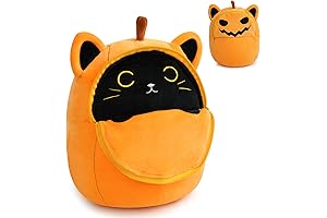 Kawaii Pumpkin Cat Halloween Squishmallow Plush