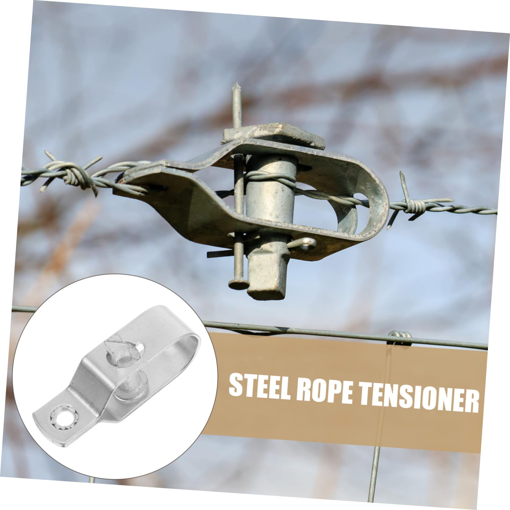 TOYANDONA 6 Ensembles Tendeur De Câble Heavy Duty Tendeur De Câble Acier Pour Tensionneur Professionnel Pour Corde Et Fil Outils Multifonctions Pour Extérieur Et Activités 5 Pièces * 6