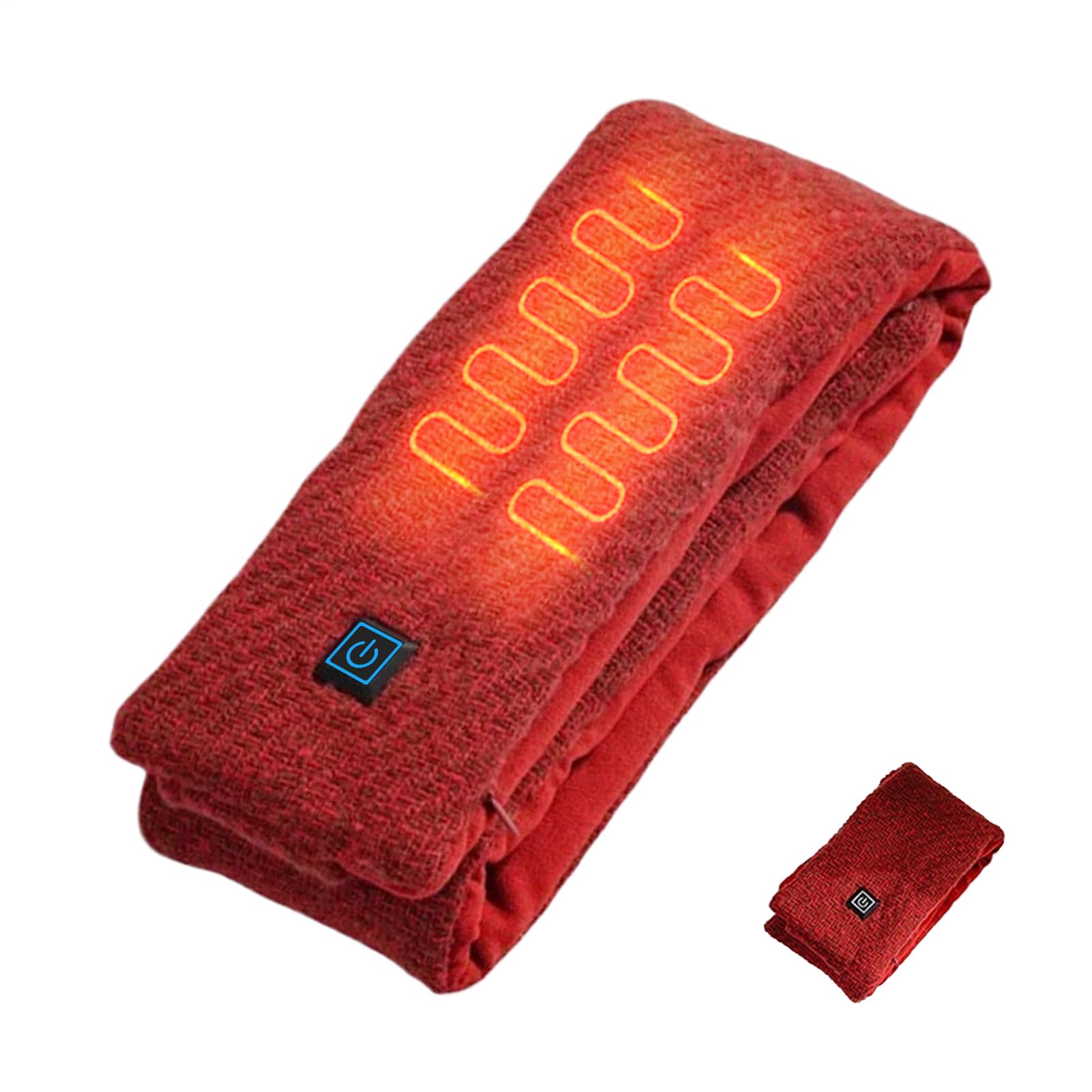 Bufanda calefactora lavable con diseño navideño de cuello eléctrico para invierno 8