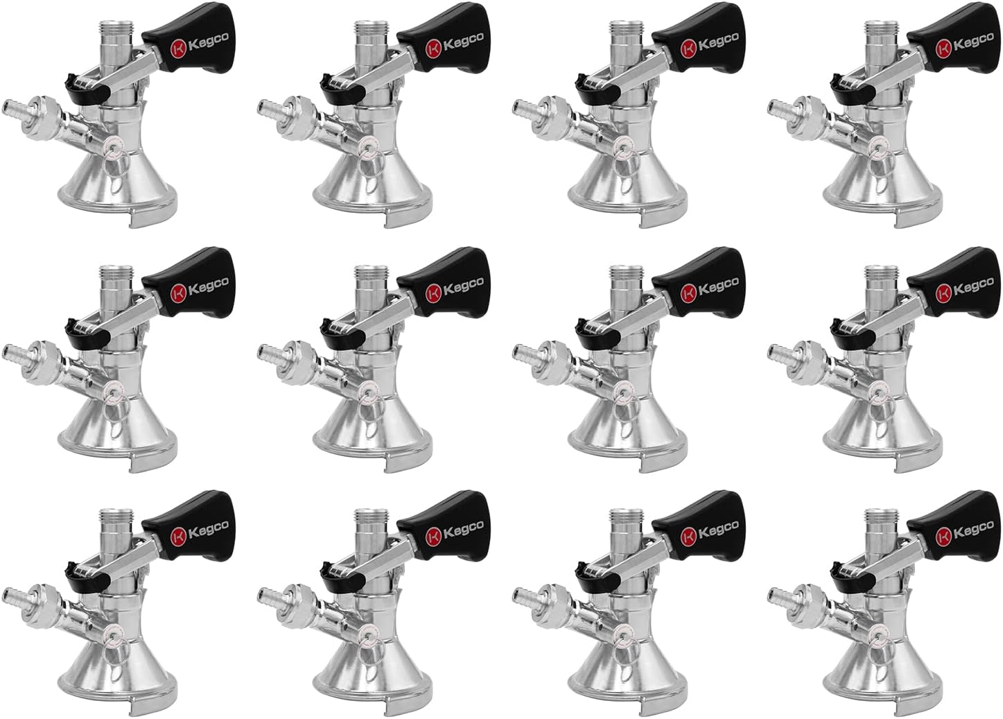 Kegco KC KT1104W-Keg Coupler German Slider A System Ergonomic Lever Handle, Stainless Steel Probe