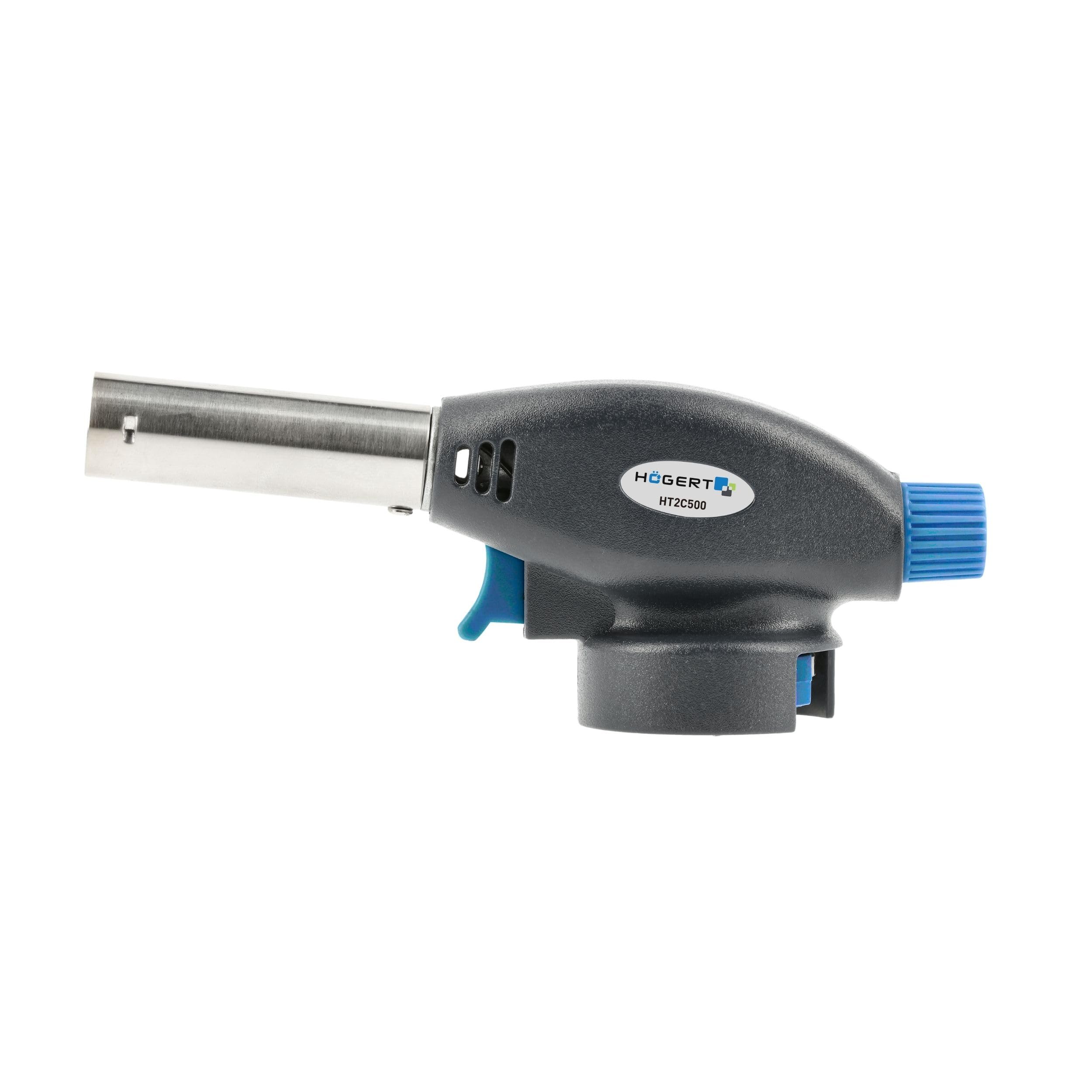 Högert Technik - Gas torches for home use, gastronomy, fishing, craft workshops and mechanical workshops - Piezo ignition - Butane/Propane-Butane - Easy and safe to use