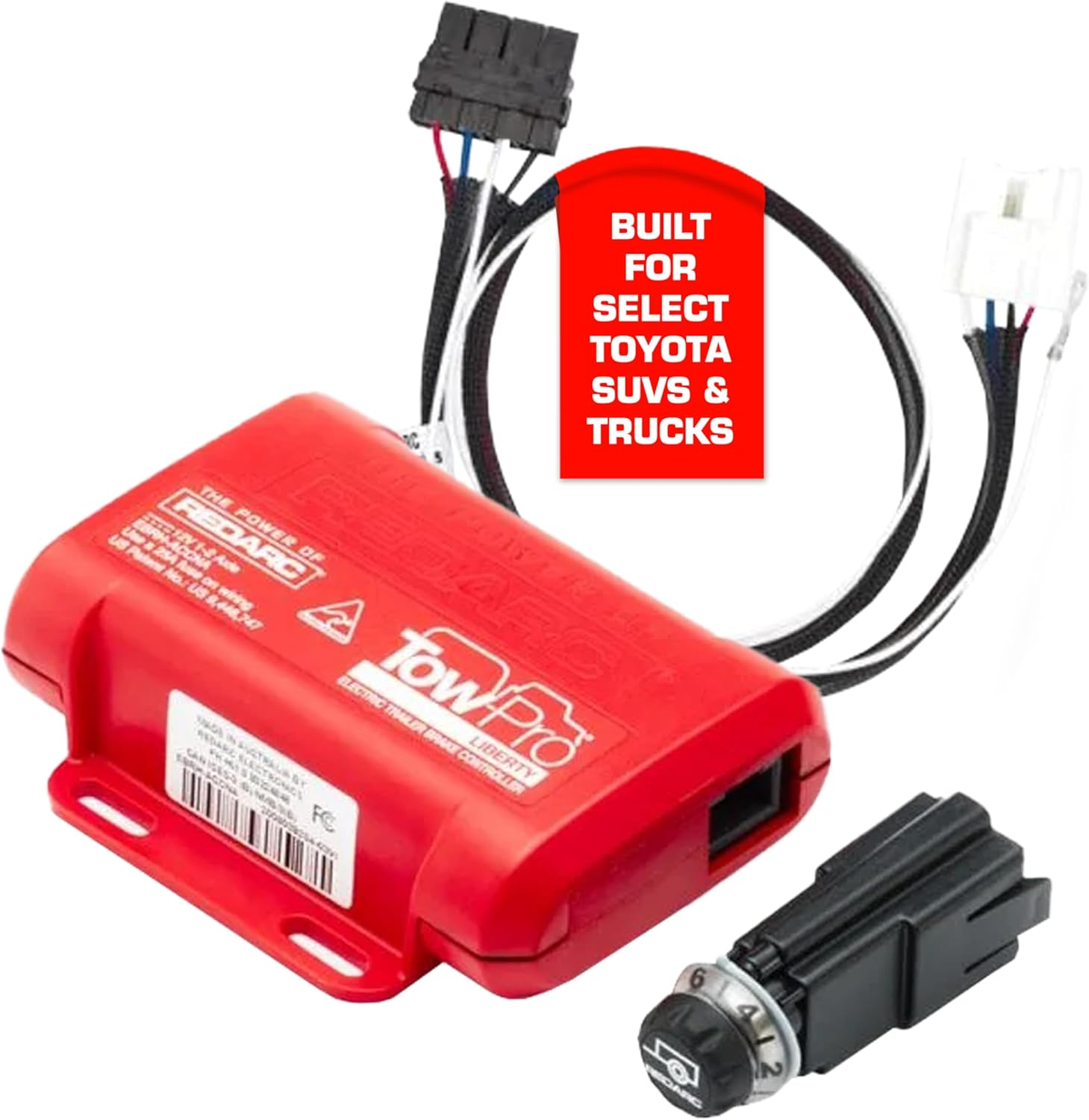REDARC Tow-Pro Liberty Electric Trailer Brake Controller Kit, Toyota Land Cruiser, Sequoia, 4Runner, Tundra, Tacoma, Proportional Braking, Plug and Play, 12V Compatible, Tow RV, Camper, Trailer, Boat
