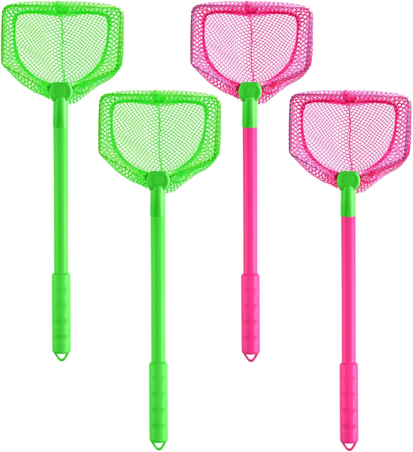 Coopay 4 Pieces Kids Fishing Net Catching Bug Nets Fish Butterfly Nets Beach Toys