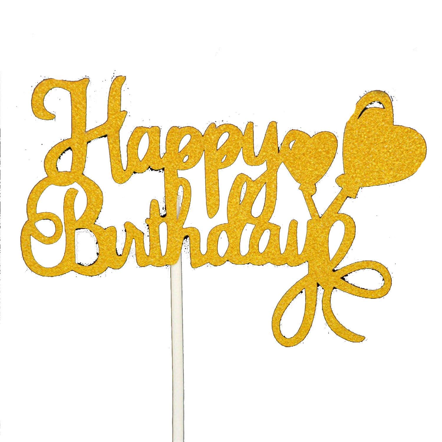 Buy Cake Topper Happy Birthday Party Supplies Cupcake Topper Birthday