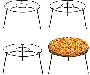 Amazon.com: HOHIYA 4 Pcs 9 Inch Pizza Stand Holder Riser Display ...