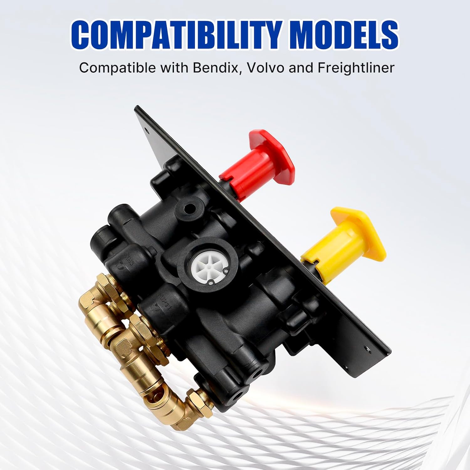 Hex Autoparts 801631 MV-3 Dash Air Brake Control Valve, Trailer Parking Brake Valves Compatible with Bendix 5013293, Freightliner BW5013293, Volvo BW801631 for Trucks and Trailers