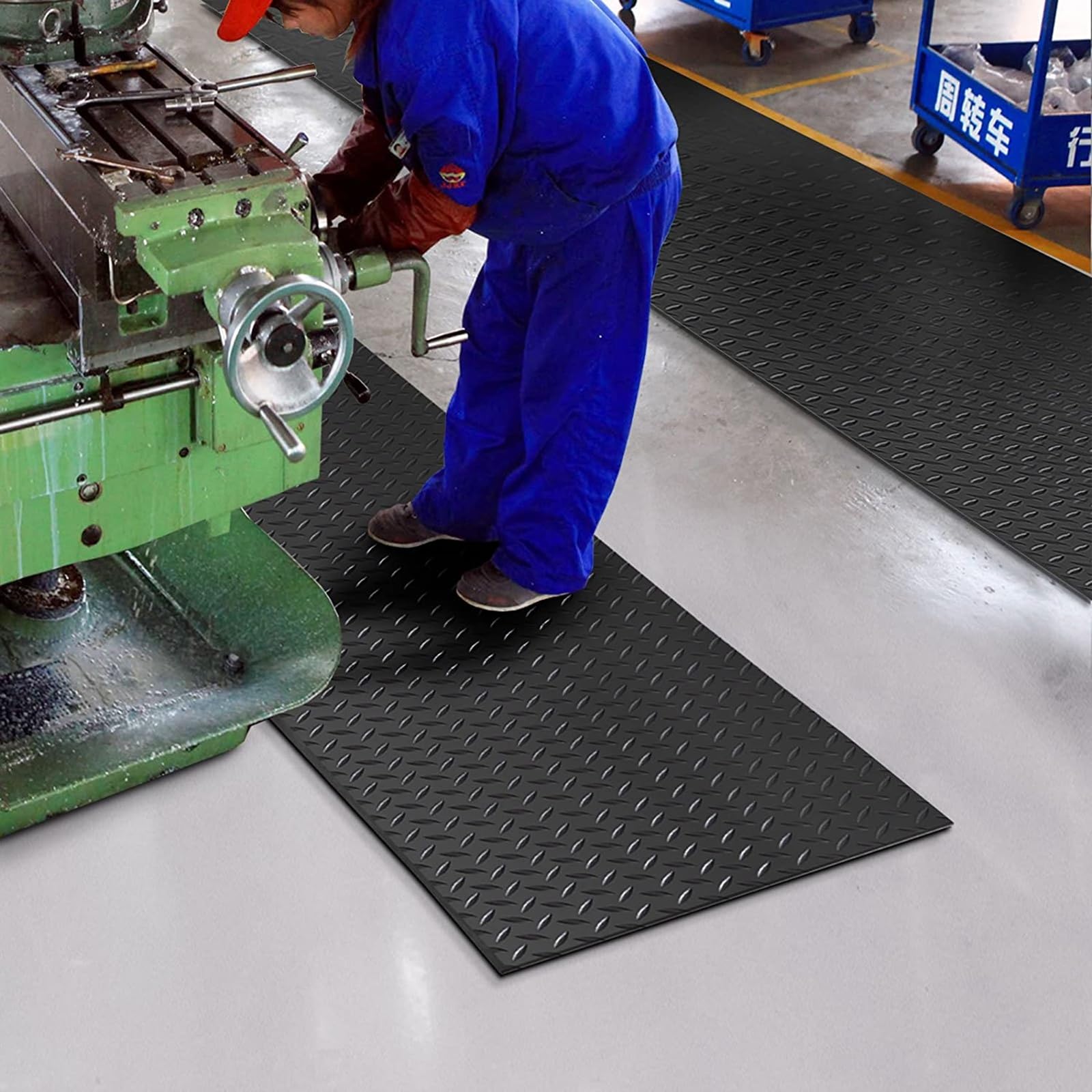 KARAT Tappeto anti-fatica antiscivolo 60x90 cm per postazioni di lavoro in piedi