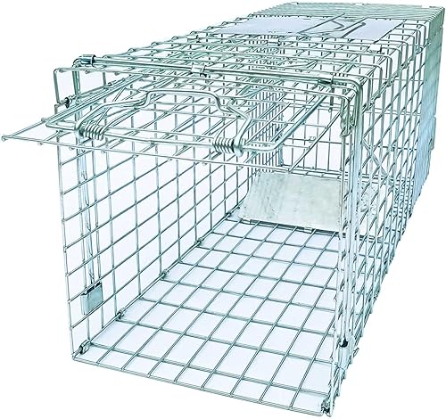 Trampa plegable para animales vivos, kit de trampa para animales vivos sin matar, para conejos de liberación de capturas, gatos callejeros,