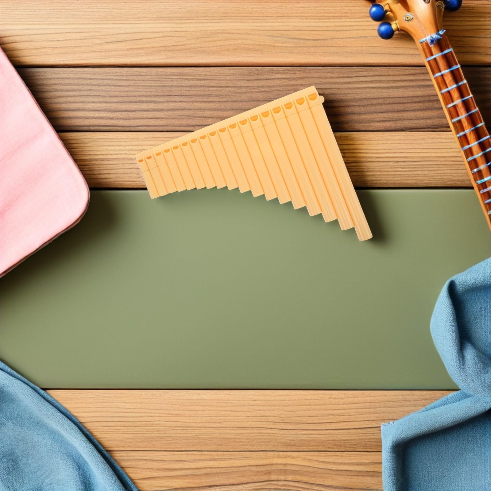 HEMOTON Panflöte Für Anfänger Pfeifen Traditionelles Holzblasinstrument Handgefertigt Für Schulpanflöte Und Panflötenübungen