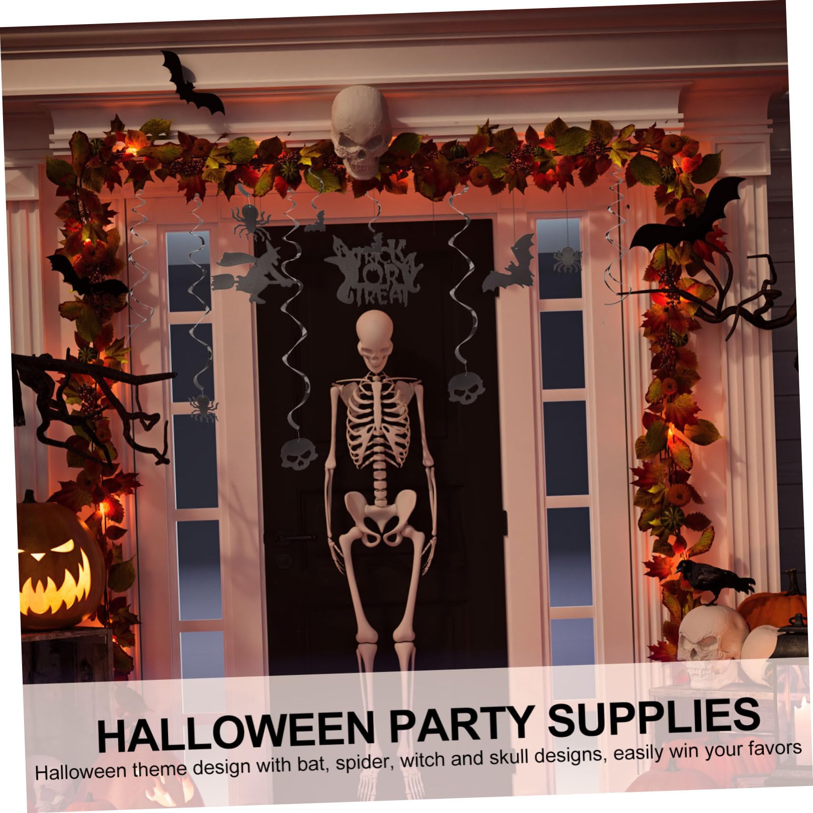 Gadpiparty 3sets Decorazioni Halloween Set Per Feste Spirali Appese Tema e Addobbi Per Interni e Esterni Atmosfera Festiva Per e Party